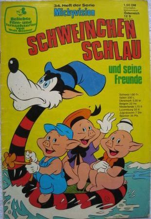 Comic: Schweinchen Schlau und seine Freunde (Mickyvision) - 25.08.1972 - mge-shop