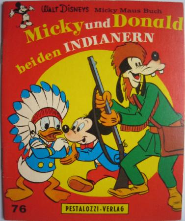 Broschüre: Micky und Donald bei den Indianern (Walt Disneys Micky Maus Buch) - 1977 - mge-shop