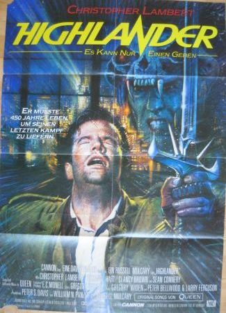 Kinoplakat: Highlander - Es kann nur einen geben - 1985 - mge-shop