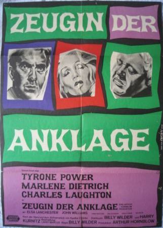 Kinoplakat: Zeugin der Anklage - 1963 - mge-shop