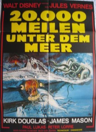 Kinoplakat: 20.000 Meilen unter dem Meer - 1973 - mge-shop