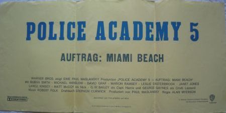 Kinoplakat: Police Academy 5 - Auftrag Miami Beach - 1987 - mge-shop