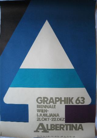 Veranstaltungsplakat: Albertina - Graphik 63 - 1963 - mge-shop