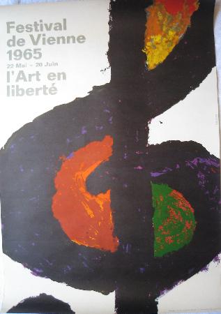 Veranstaltungsplakat: Festival de Vienne 1965 - L'Art en liberte - 1965 - mge-shop