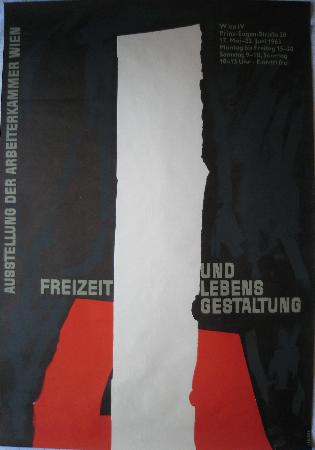 Veranstaltungsplakat: Freizeit und Lebensgestaltung - 1963 - mge-shop