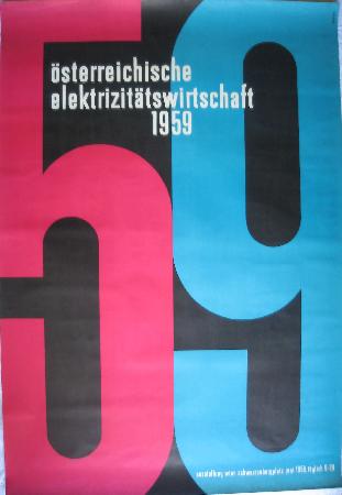 Veranstaltungsplakat: Österreichische Elektrizitätswirtschaft 1959 - 1959 - mge-shop