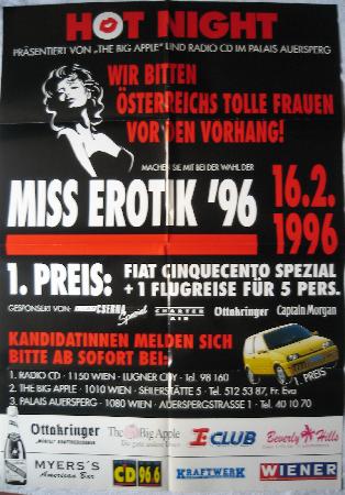 Veranstaltungsplakat: Miss Erotik 96 - 1996 - mge-shop