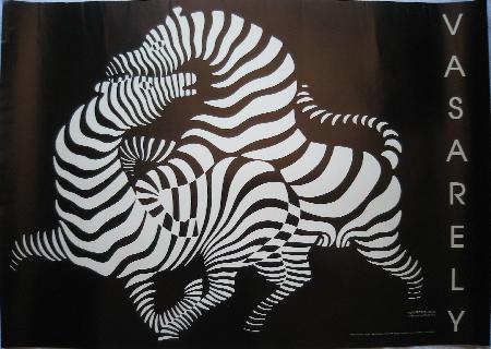 Sonst. Poster: Vasarely Victor - Zebras - 1992 - mge-shop