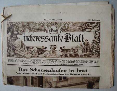 Zeitung / Zeitschrift: Das interessante Blatt 02.03.1933 (Das interessante Blatt) - 02.03.1933 - mge-shop