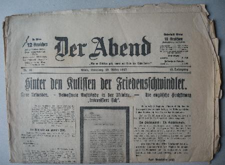 Zeitung / Zeitschrift: Der Abend 19.03.1927 (Der Abend) - 19.03.1927 - mge-shop