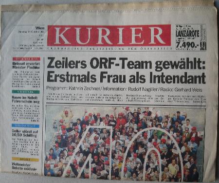 Zeitung / Zeitschrift: Kurier 18.10.1994 (Kurier) - 18.10.1994 - mge-shop