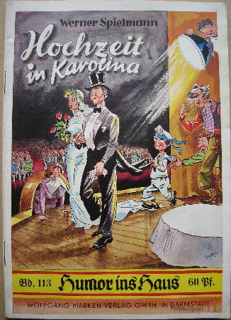 Romanheft: Hochzeit in Karolina (Humor ins Haus) - 1955 - mge-shop