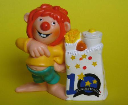 Kunststoff-Figur: Pumuckl mit Junior Tüte (Pumuckl) - 1998 - mge-shop