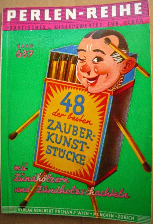 Taschenbuch: 48 der besten Zauberkunststücke mit Zündhölzern (Perlen-Reihe) - 1972 - mge-shop