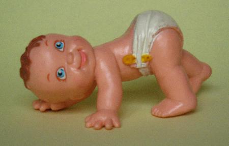 Weichplastik: Baby auf allen Vieren (Magic Diaper Babies) - 1991 - mge-shop