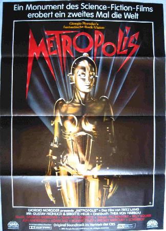 Kinoplakat: Metropolis (Giorgio Moroder-Fassung) - 1984 - mge-shop