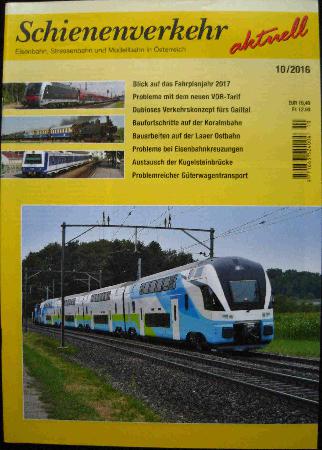 Zeitung / Zeitschrift: Ausgabe 2016/10 (Schienenverkehr aktuell) - 2016/10 - mge-shop