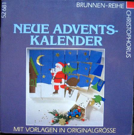 Heft: Neue Advents-Kalender (Brunnen-Reihe) - 1992 - mge-shop