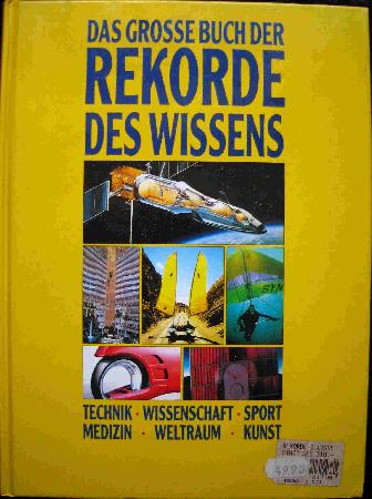 Buch: Das große Buch der Rekorde des Wissens - 1991 - mge-shop