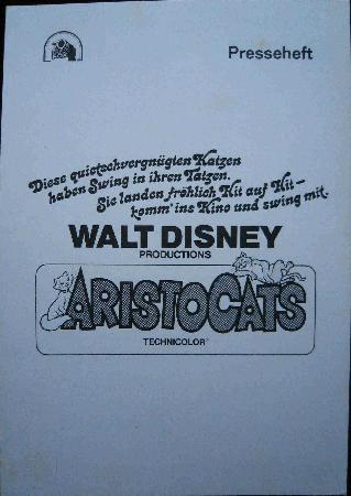 Broschüre: Aristocats - 1971 - mge-shop