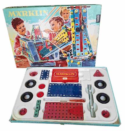 Spiele: M&auml;rklin Metallbaukasten 1009 Grundkasten - 196? - mge-shop