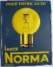 Email- und Blechtafeln: Lampe Norma Blechtafel - 195? - mge-shop