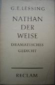 Lessing Gotthold Ephraim - Taschenbuch: Nathan der Weise (Reclam) - 1966 - mge-shop