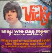 Vicky - Single: Blau wie das Meer (L'amour est bleu) - 1967 - mge-shop